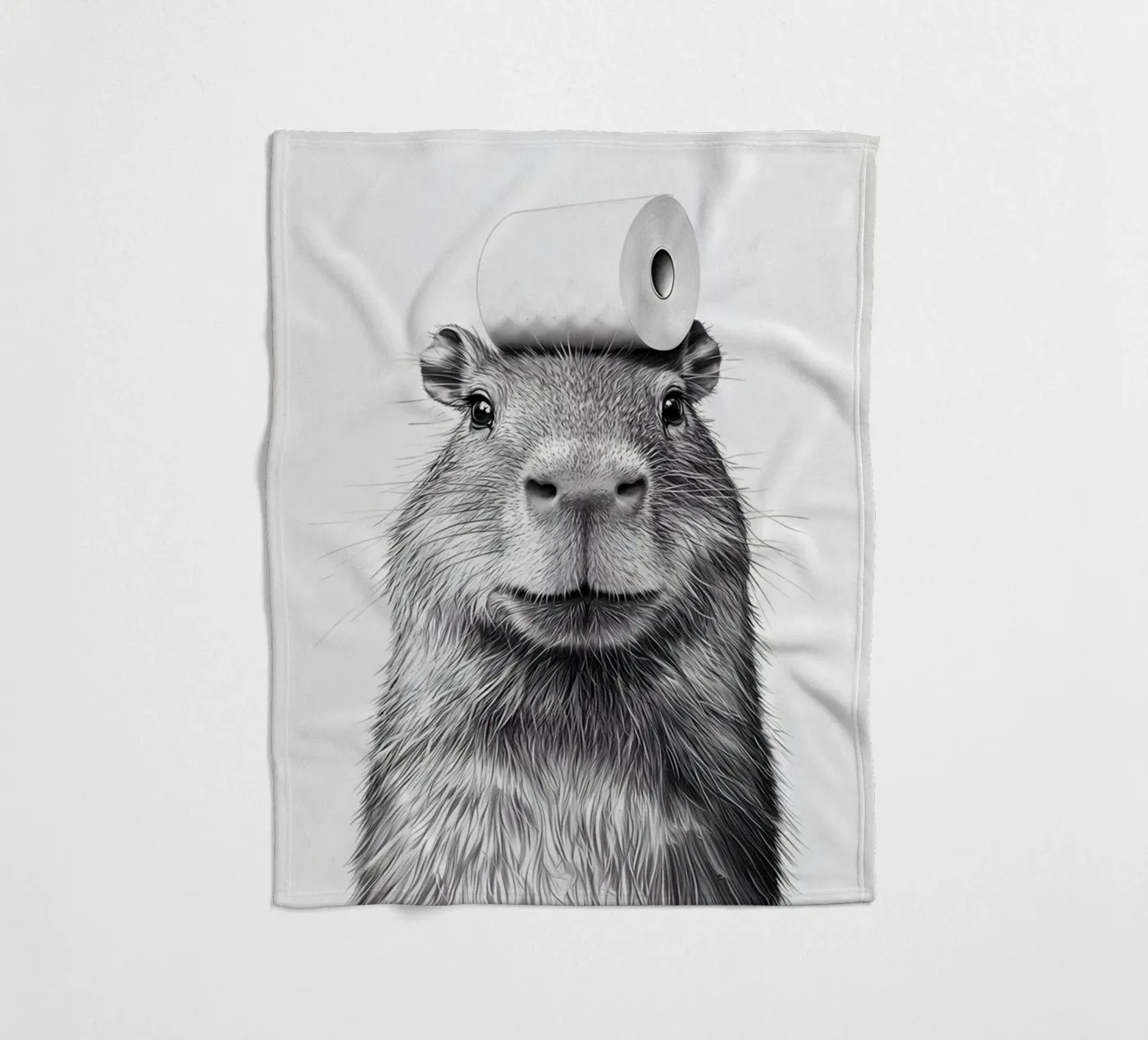 Capybara fleece blanket by animals_studio