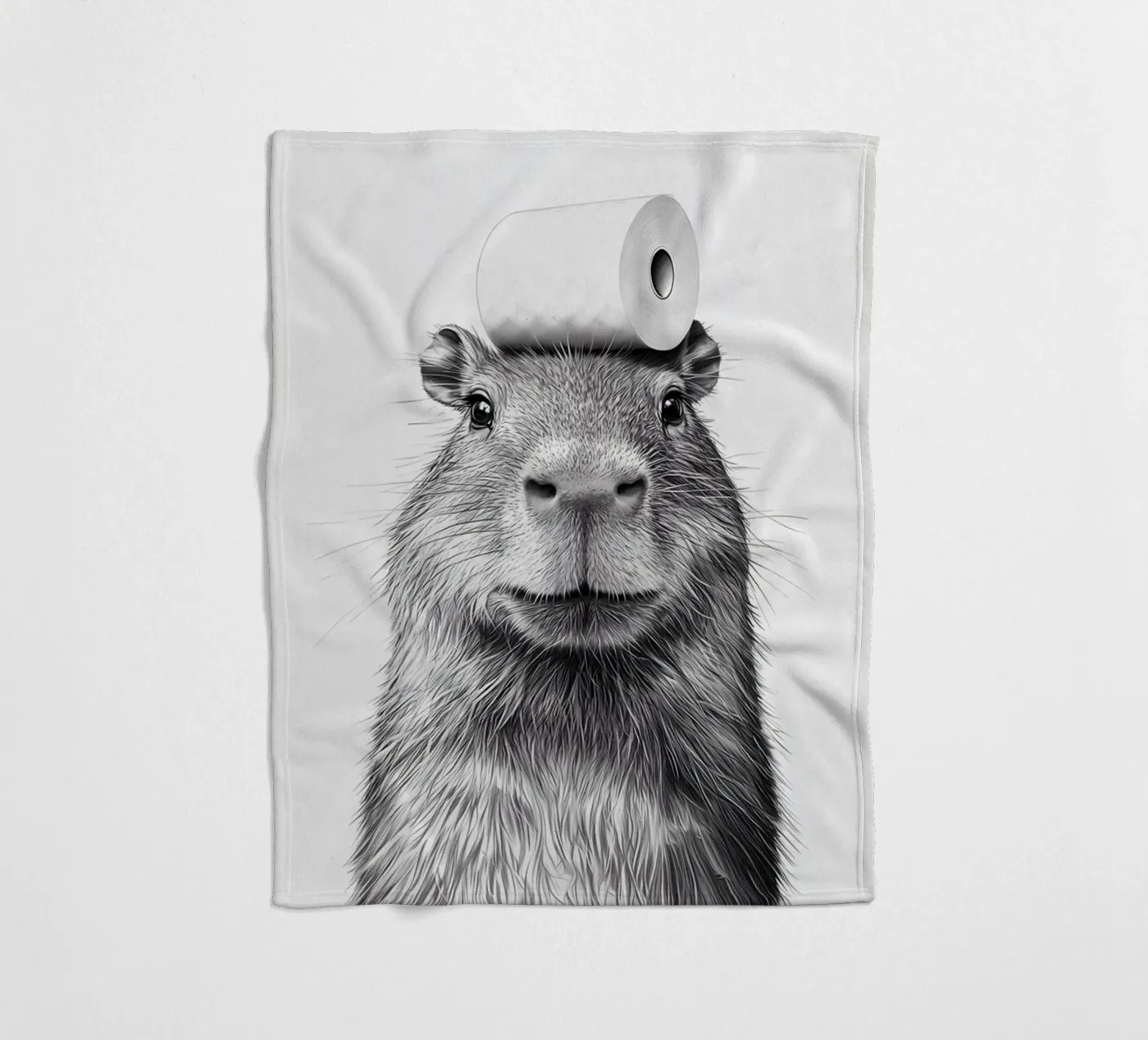 Capybara fleece blanket by animals_studio