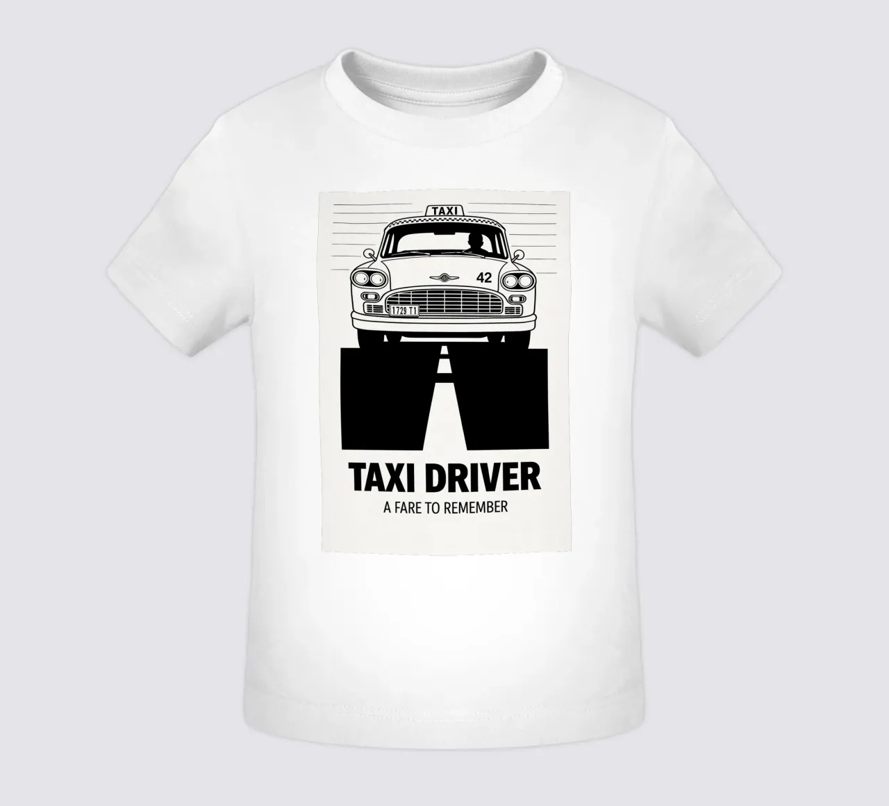 Taxi Driver Print baby t-shirt by MoviesArt