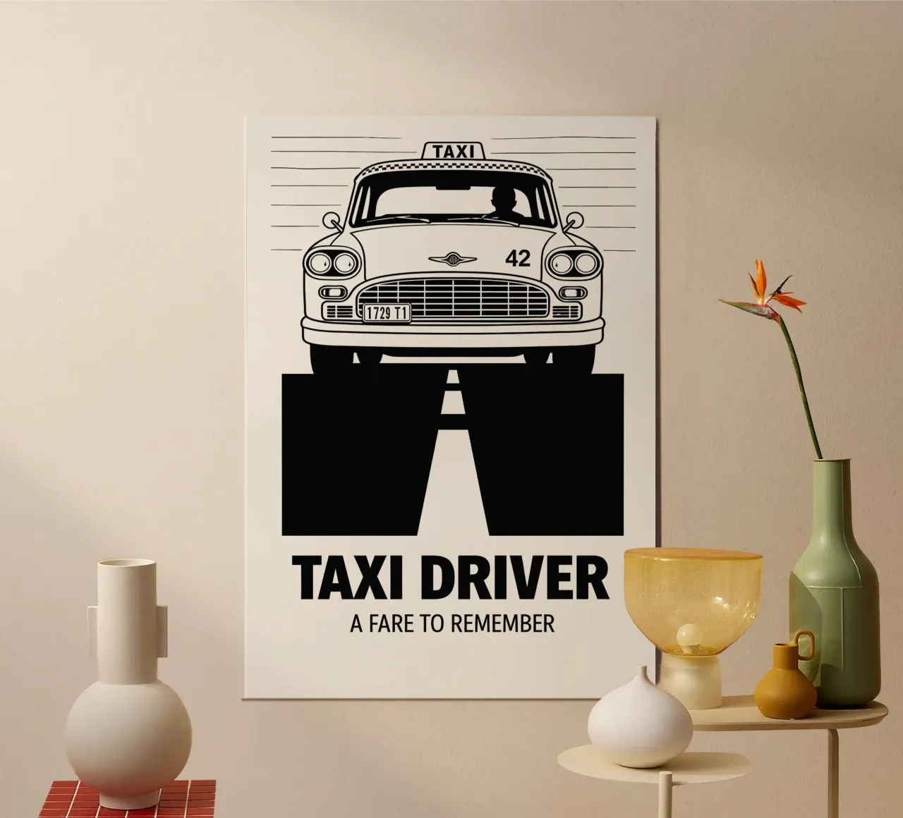 Taxi Driver Print carta hahnemühle da MoviesArt