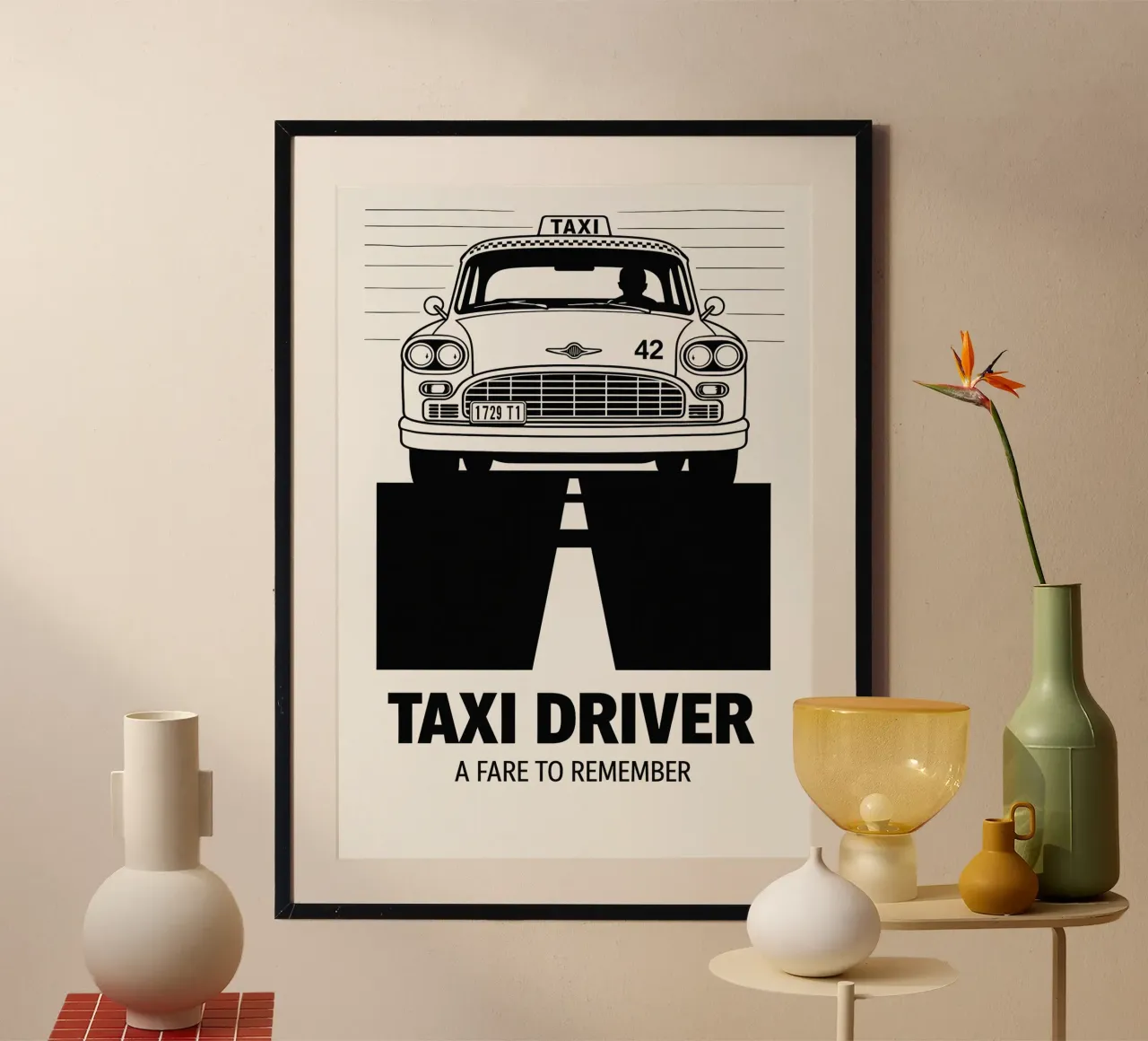Taxi Driver Print carta hahnemühle da MoviesArt