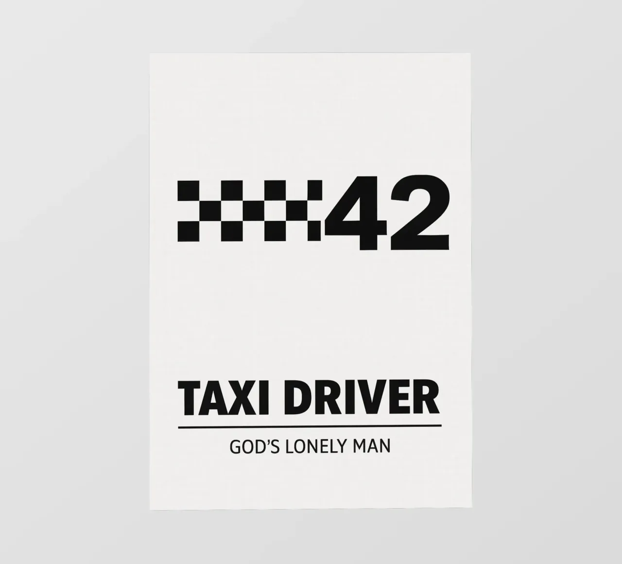 Taxi Driver Print pellicola backlit da MoviesArt