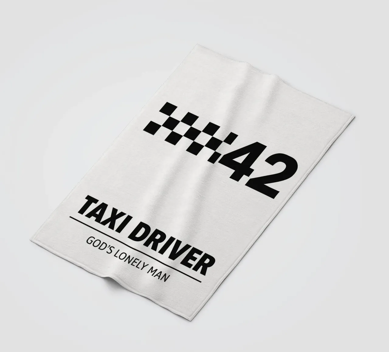 Taxi Driver Print coperta in pile da MoviesArt