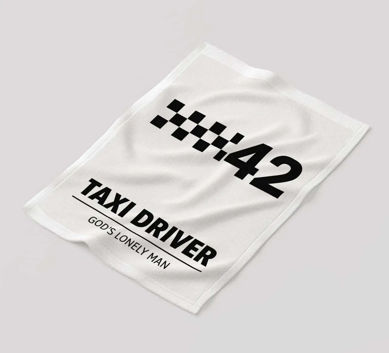 Taxi Driver Print coperta in pile da MoviesArt