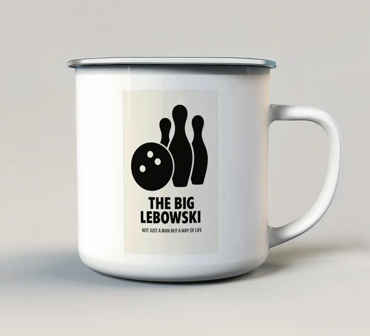 The Big Lebowski Print tazza in smalto da MoviesArt
