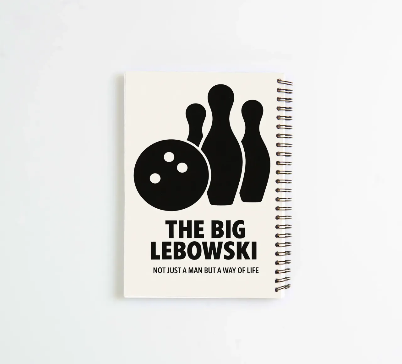 The Big Lebowski Print spiral notebook by MoviesArt