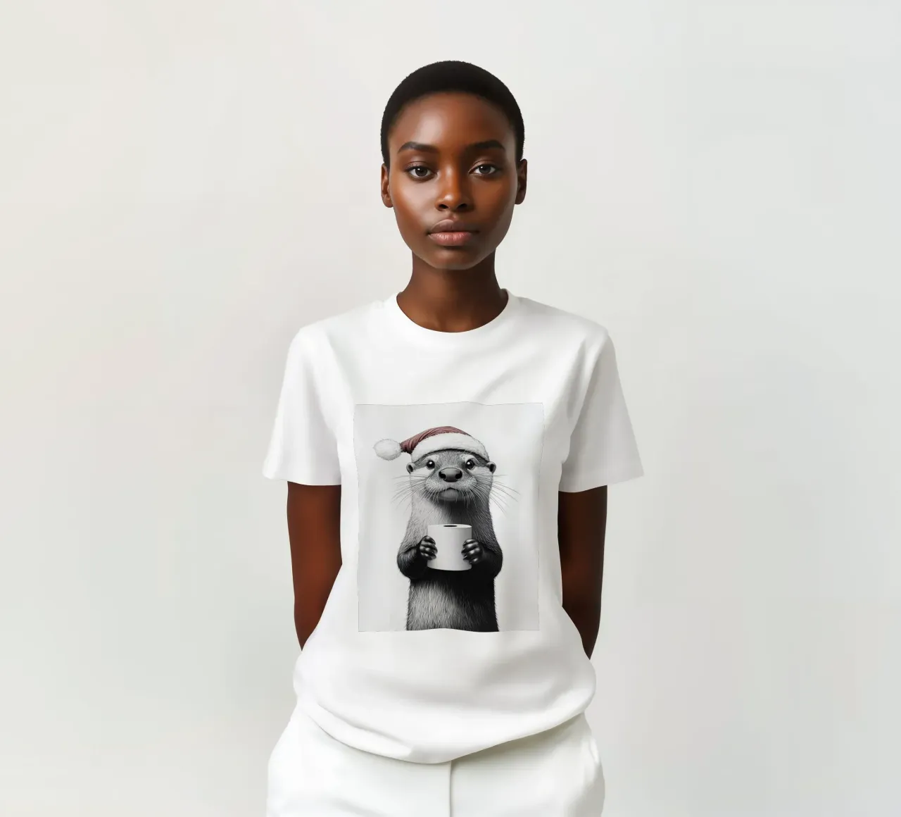 Weihnachts-Countdown Otter T-Shirt von animals_studio