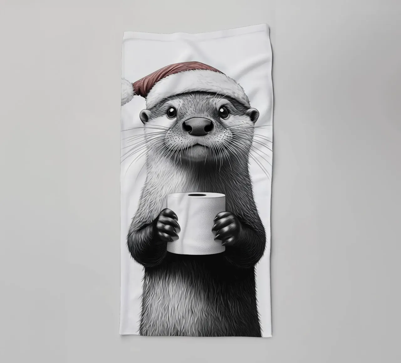 Weihnachts-Countdown Otter Handtuch von animals_studio