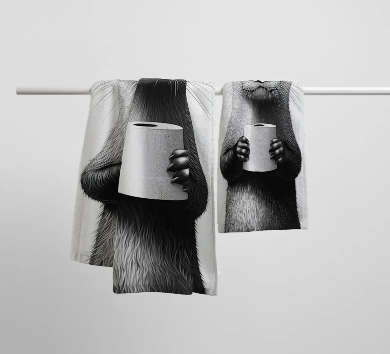 Weihnachts-Countdown Otter Handtuch von animals_studio