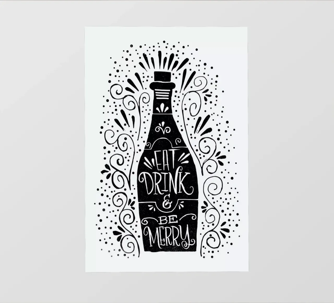 Eat, drink, be merry telo in pvc da Matthew Taylor Wilson
