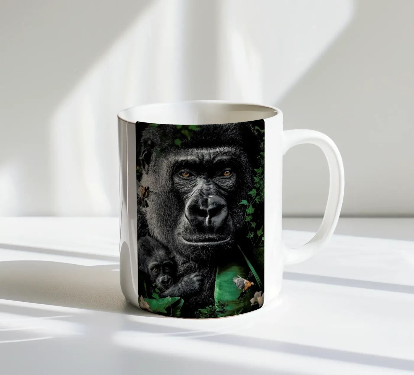 Gorilla ceramic mug by Wouter Rikken