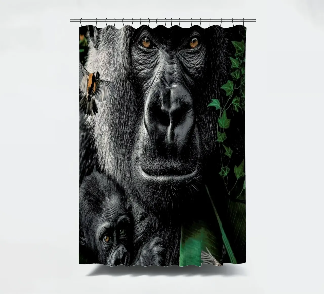 Gorilla shower curtain by Wouter Rikken