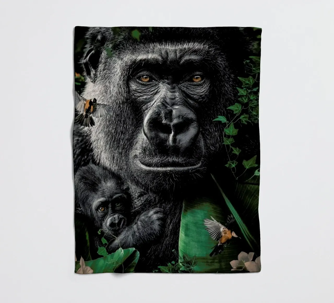 Gorilla fleecedeken van Wouter Rikken