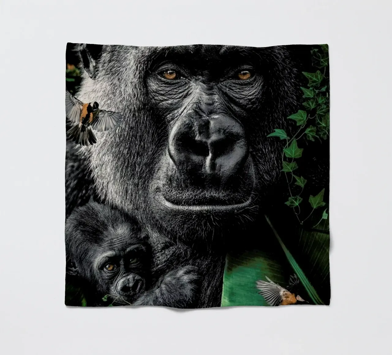 Gorilla fleecedeken van Wouter Rikken