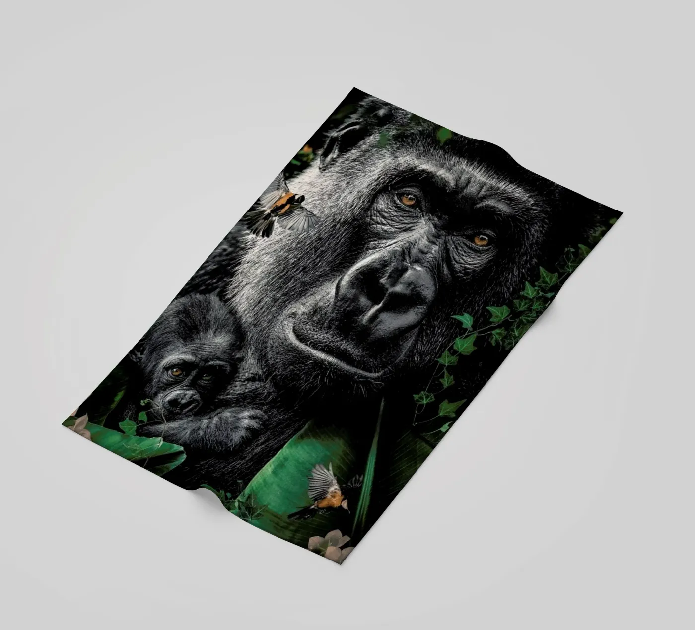 Gorilla strandhanddoek van Wouter Rikken
