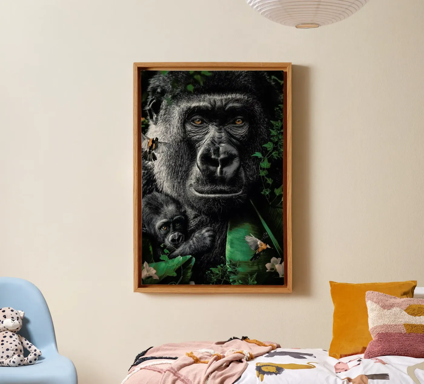 Gorilla canvas van Wouter Rikken