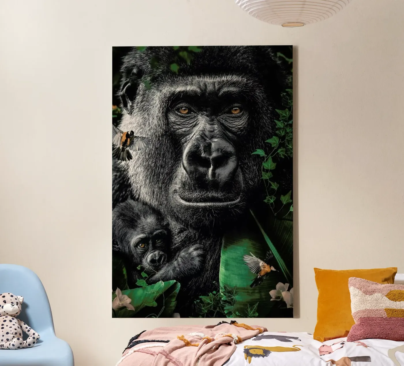 Gorilla canvas van Wouter Rikken
