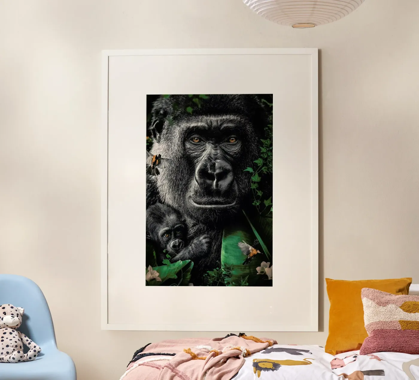 Gorilla poster van Wouter Rikken