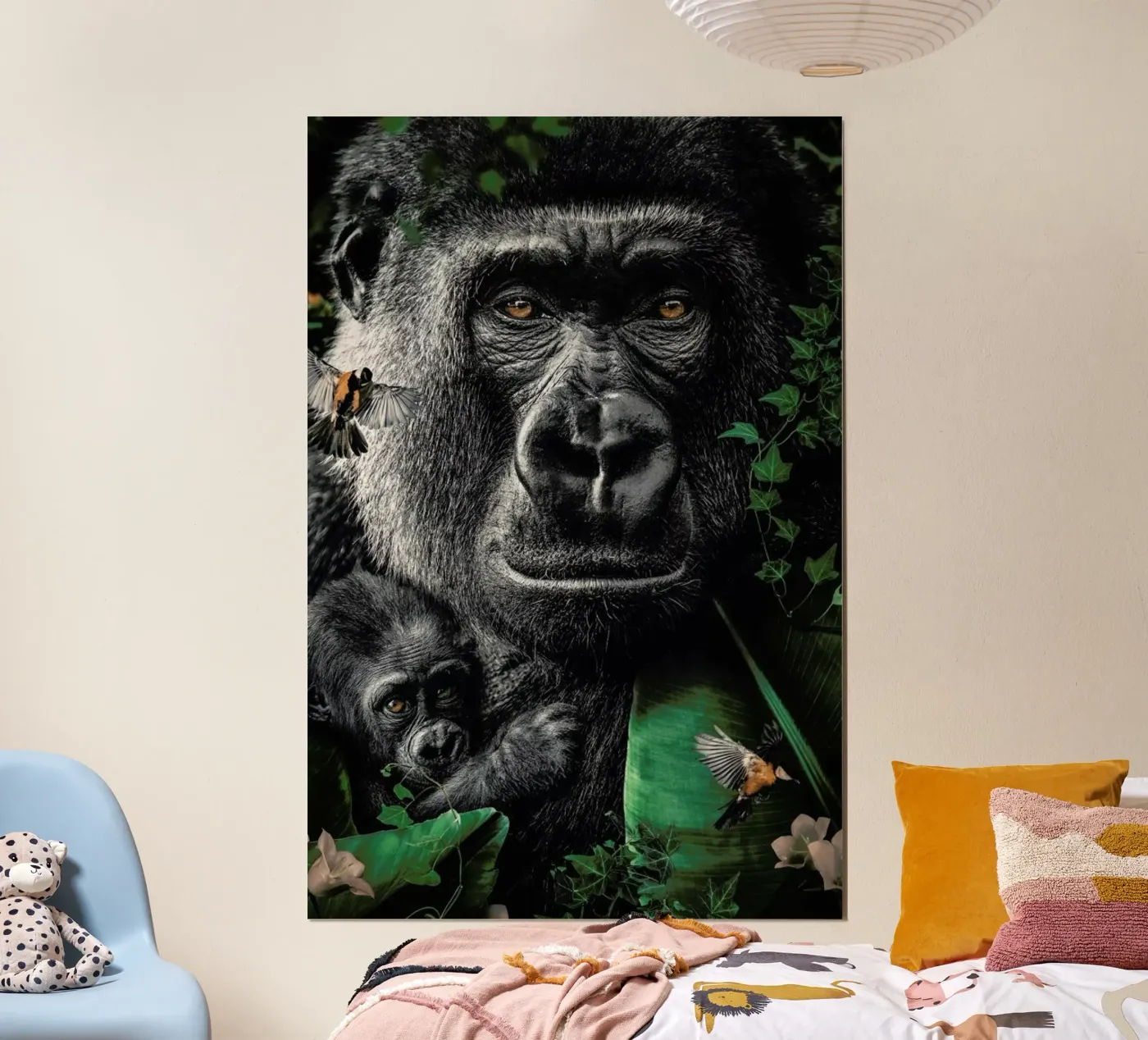 Gorilla poster van Wouter Rikken