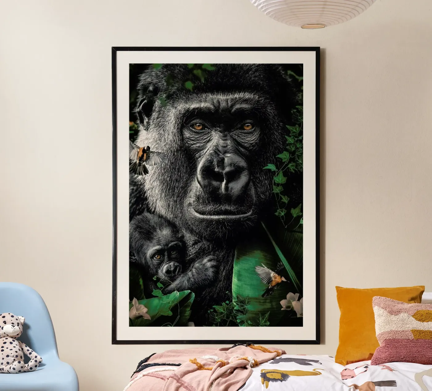 Gorilla poster van Wouter Rikken