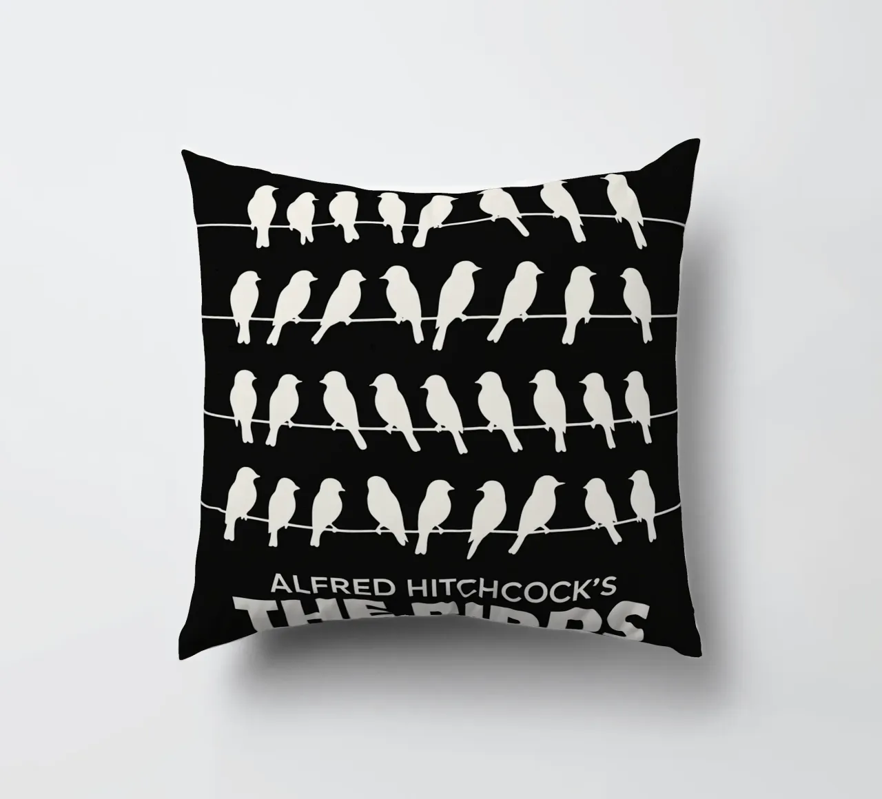 The Birds Print cuscino da MoviesArt