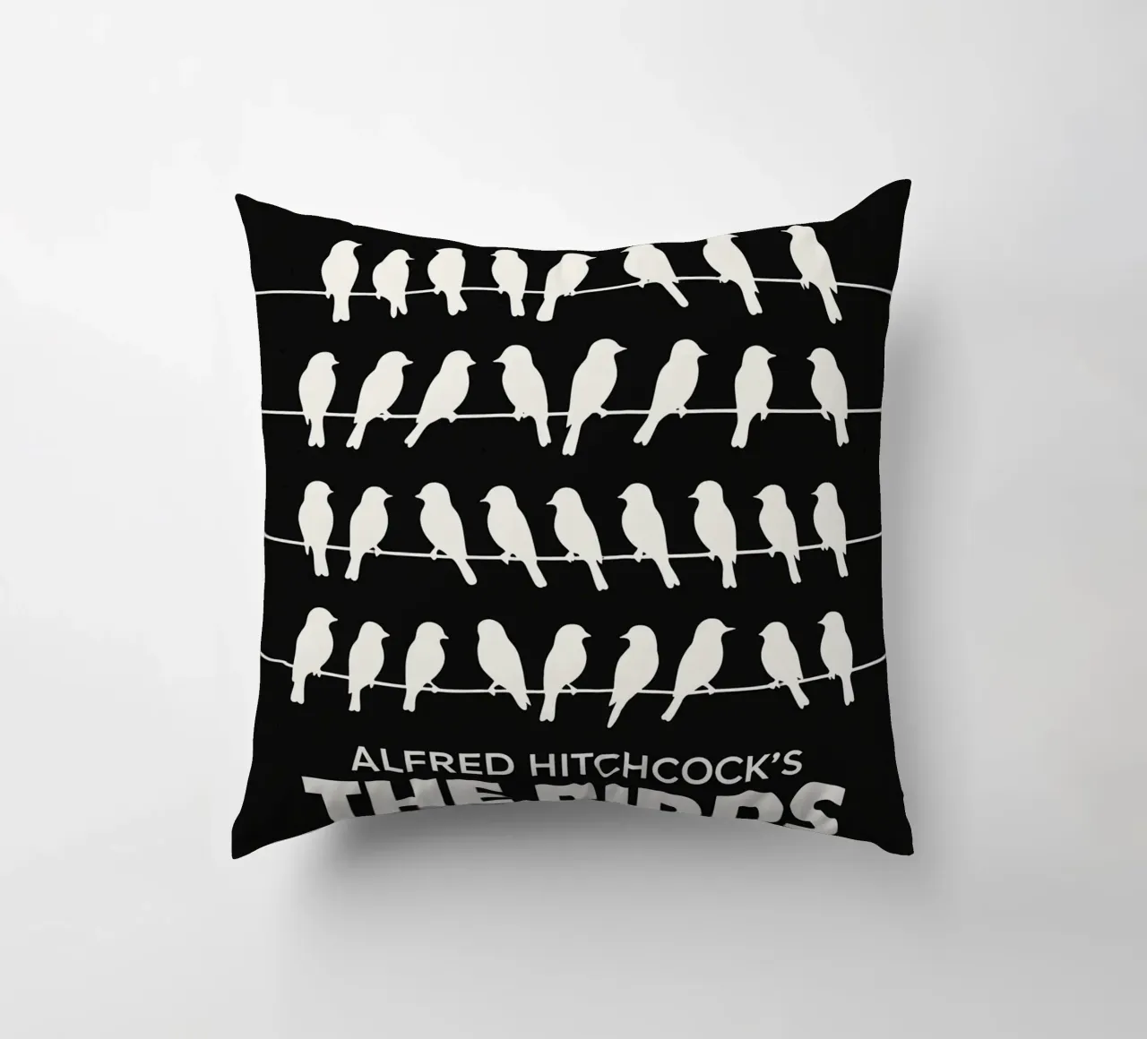 The Birds Print cuscino da MoviesArt