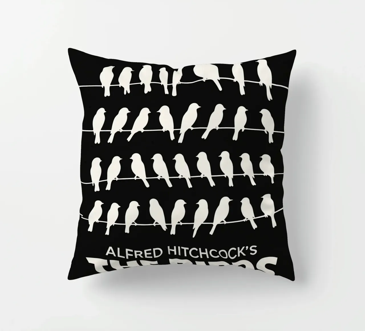 The Birds Print cuscino da MoviesArt