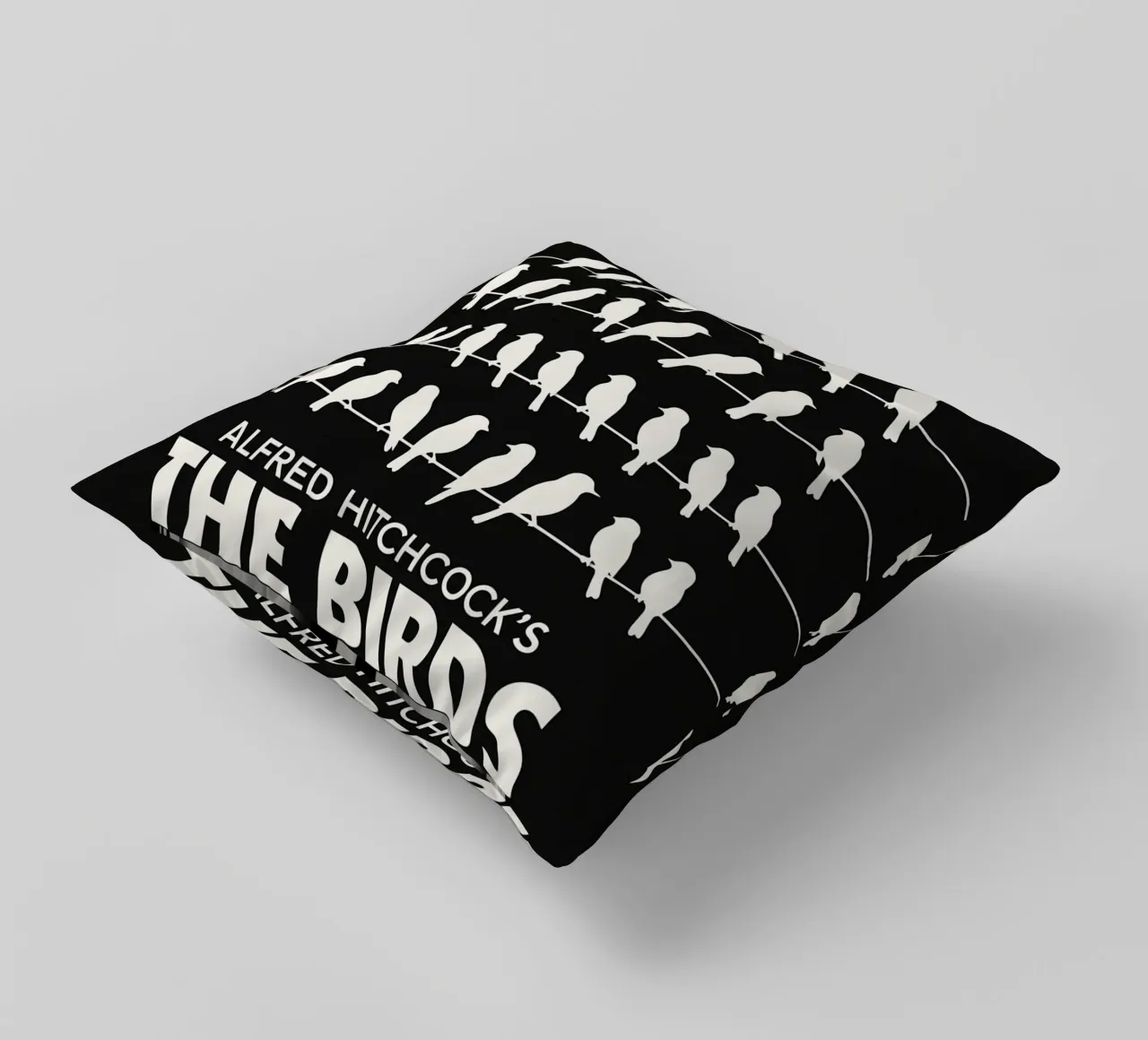 The Birds Print cuscino da MoviesArt