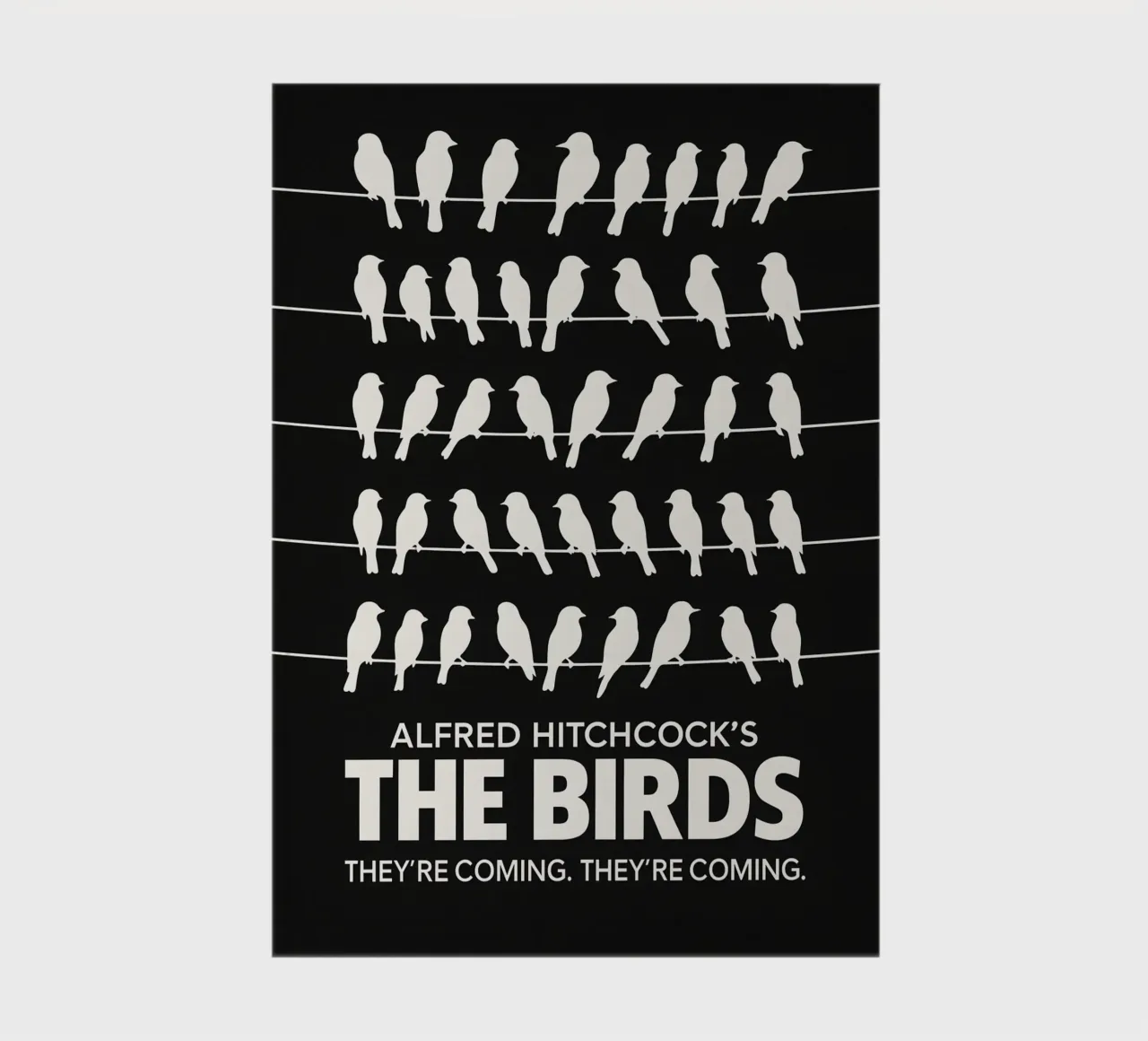 The Birds Print notebook by MoviesArt