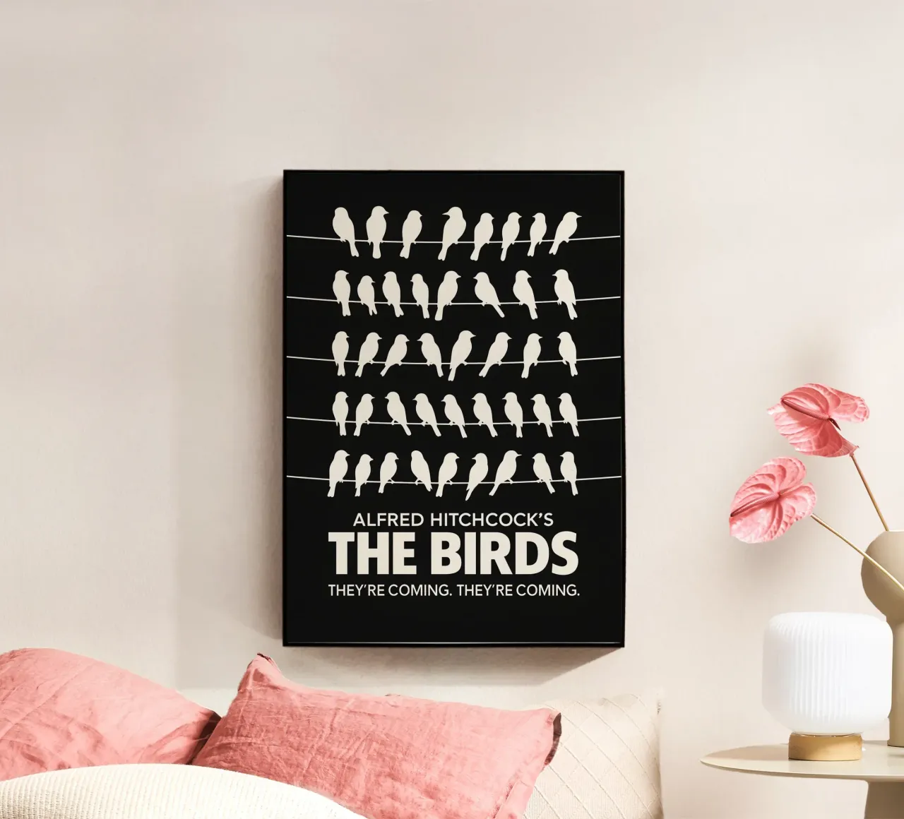The Birds Print plexiglass da MoviesArt