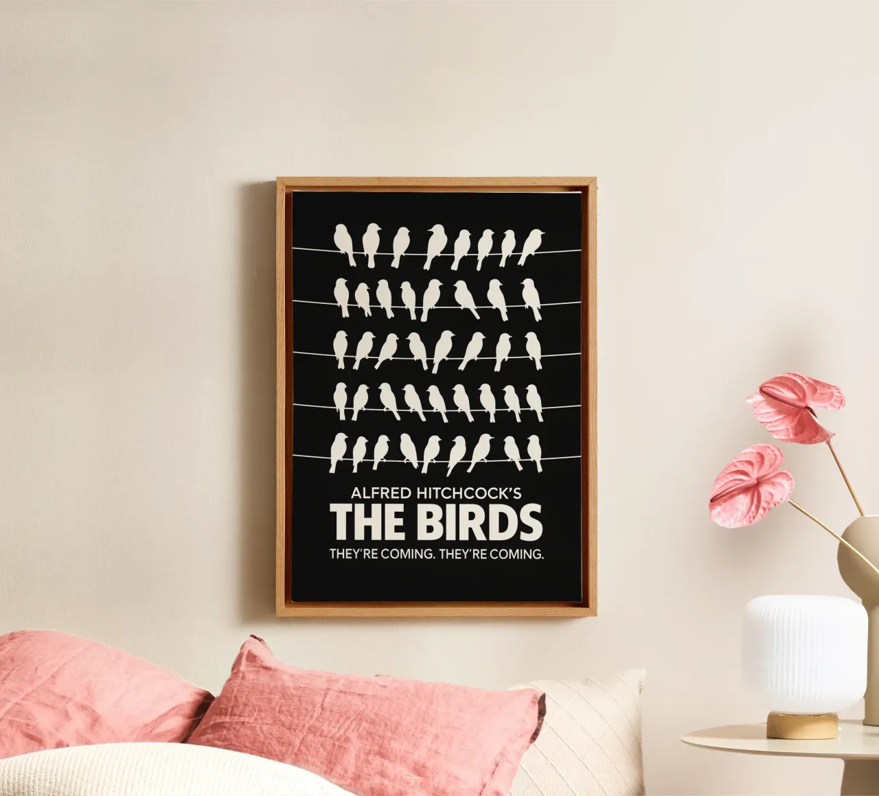The Birds Print canvas by MoviesArt