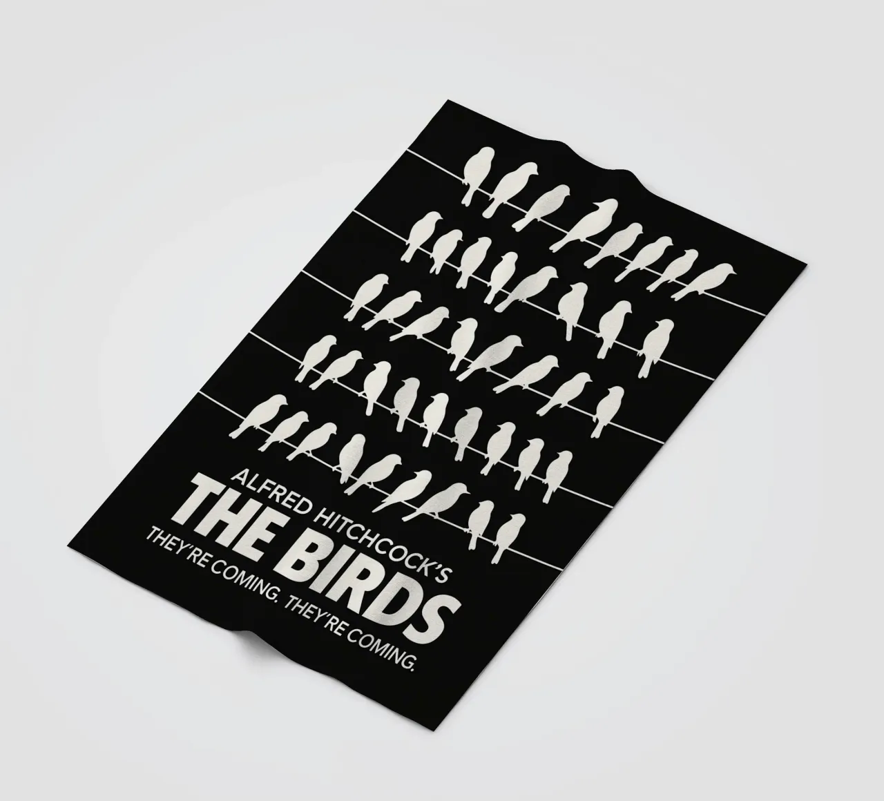 The Birds Print coperta in pile da MoviesArt