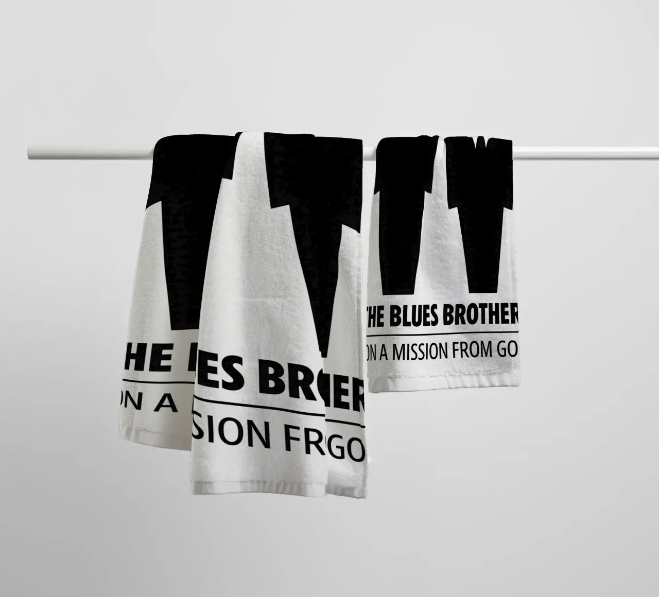 The Blues Brothers Print asciugamano da bagno da MoviesArt