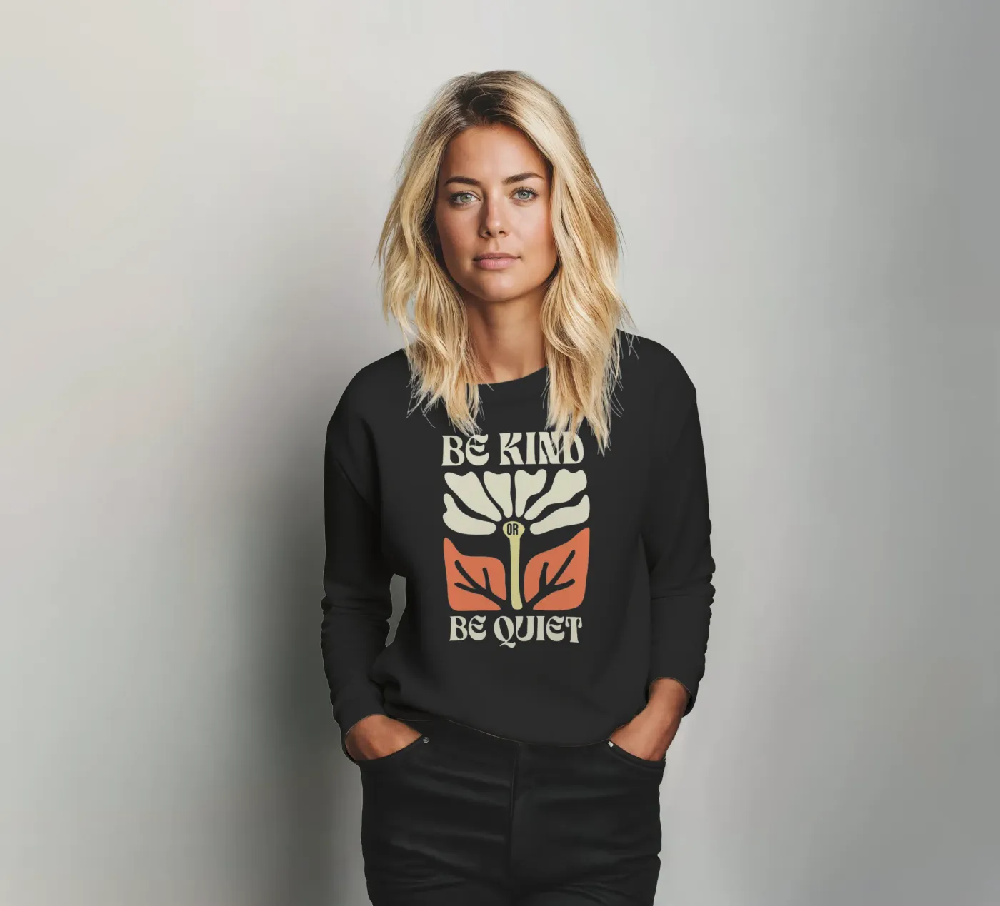 Sei freundlich oder sei still Sweatshirt von Gunawan Rb