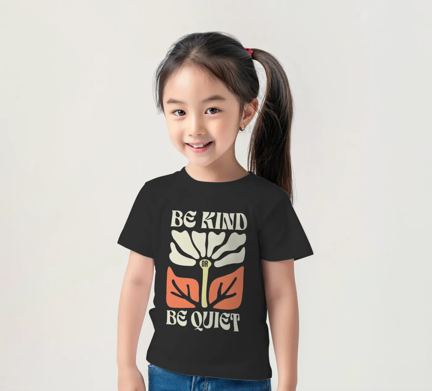 Sei freundlich oder sei still Kinder T-Shirt von Gunawan Rb