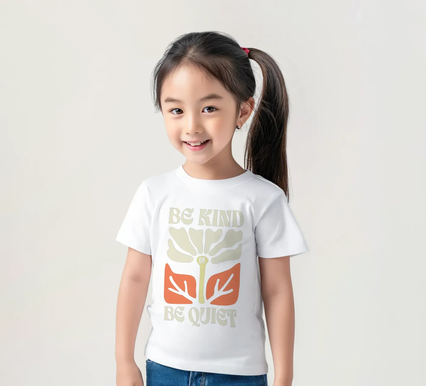 Sei freundlich oder sei still Kinder T-Shirt von Gunawan Rb