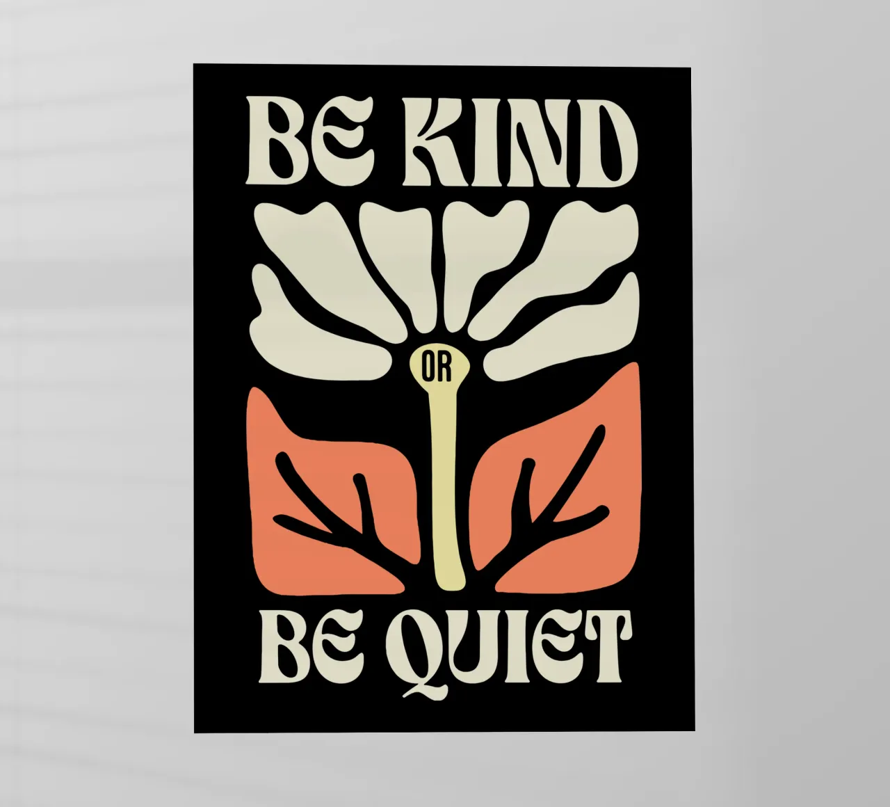 Sei freundlich oder sei still Backlit Folie von Gunawan Rb