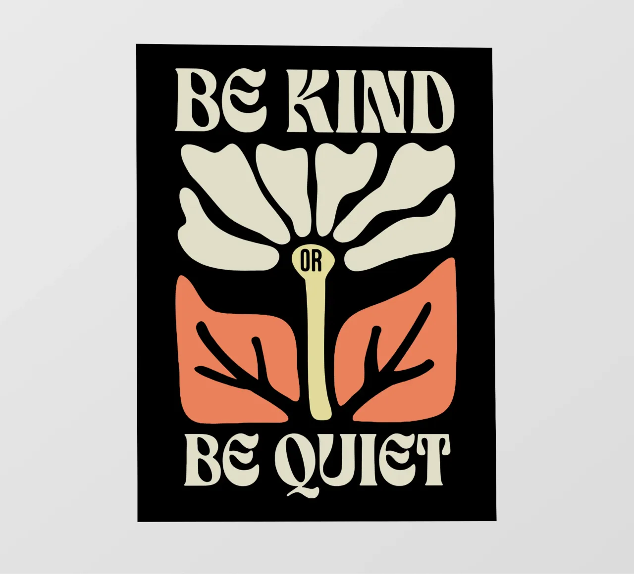 Sei freundlich oder sei still Backlit Folie von Gunawan Rb