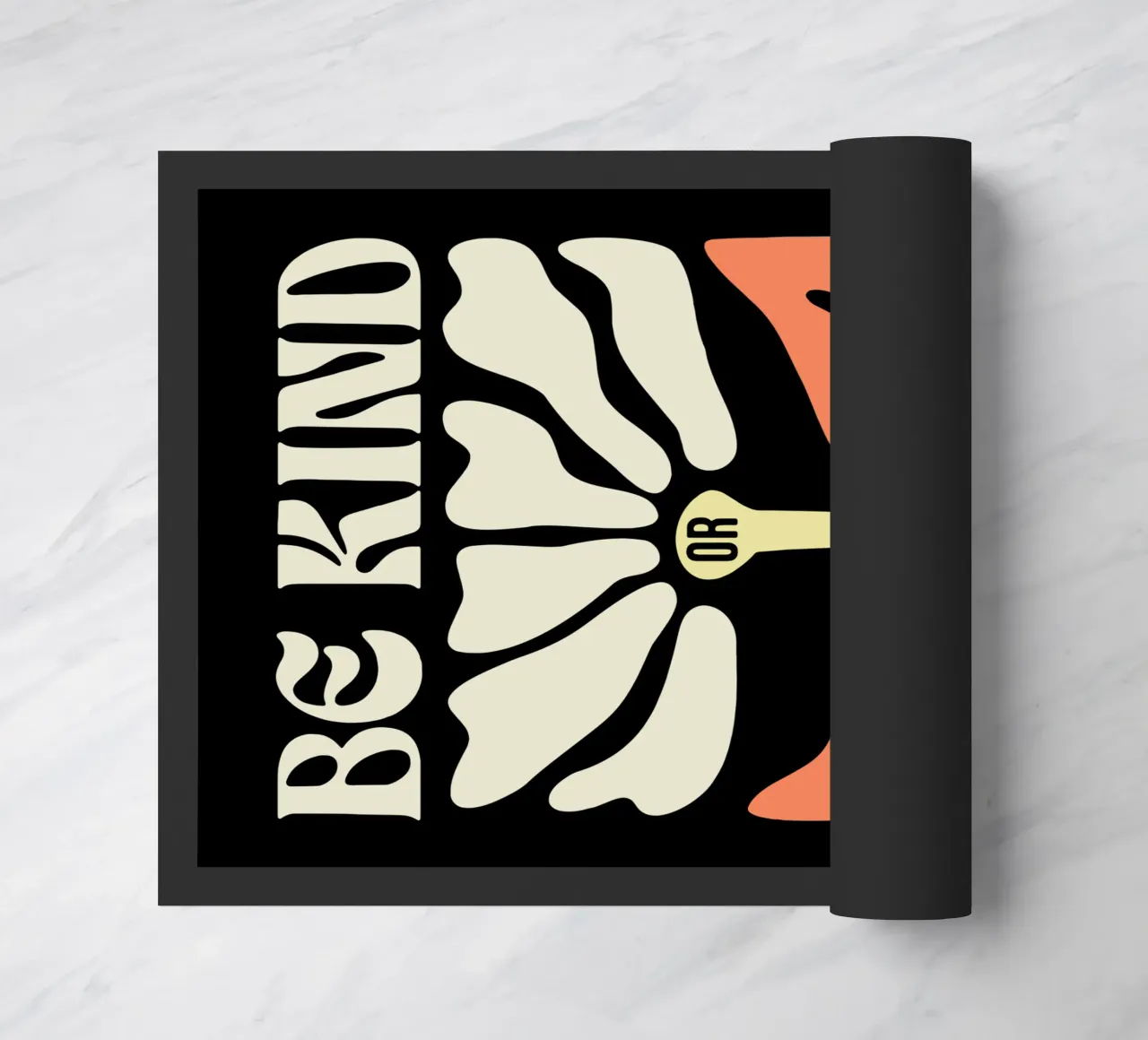 Sei freundlich oder sei still Fußmatte von Gunawan Rb