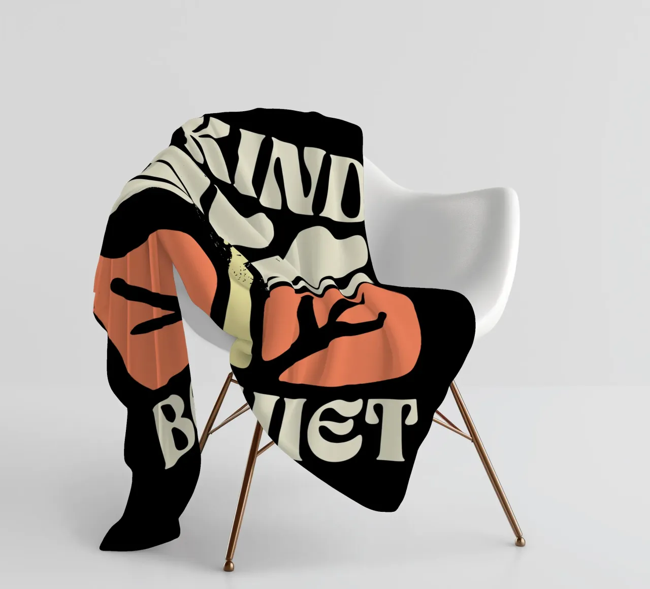 Sei freundlich oder sei still Fleecedecke von Gunawan Rb