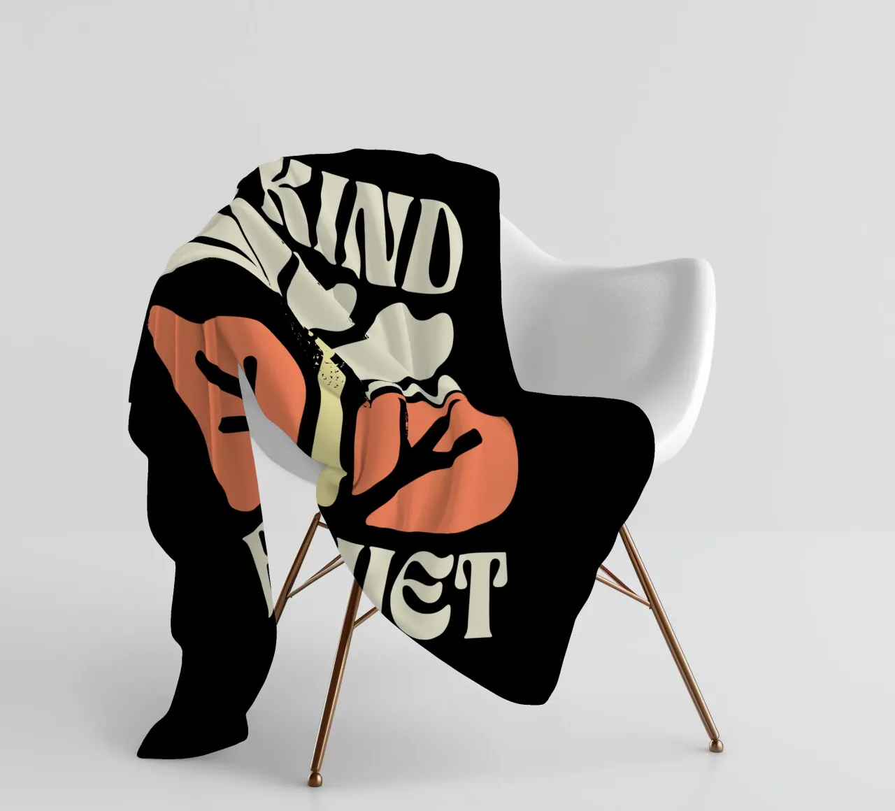 Sei freundlich oder sei still Fleecedecke von Gunawan Rb