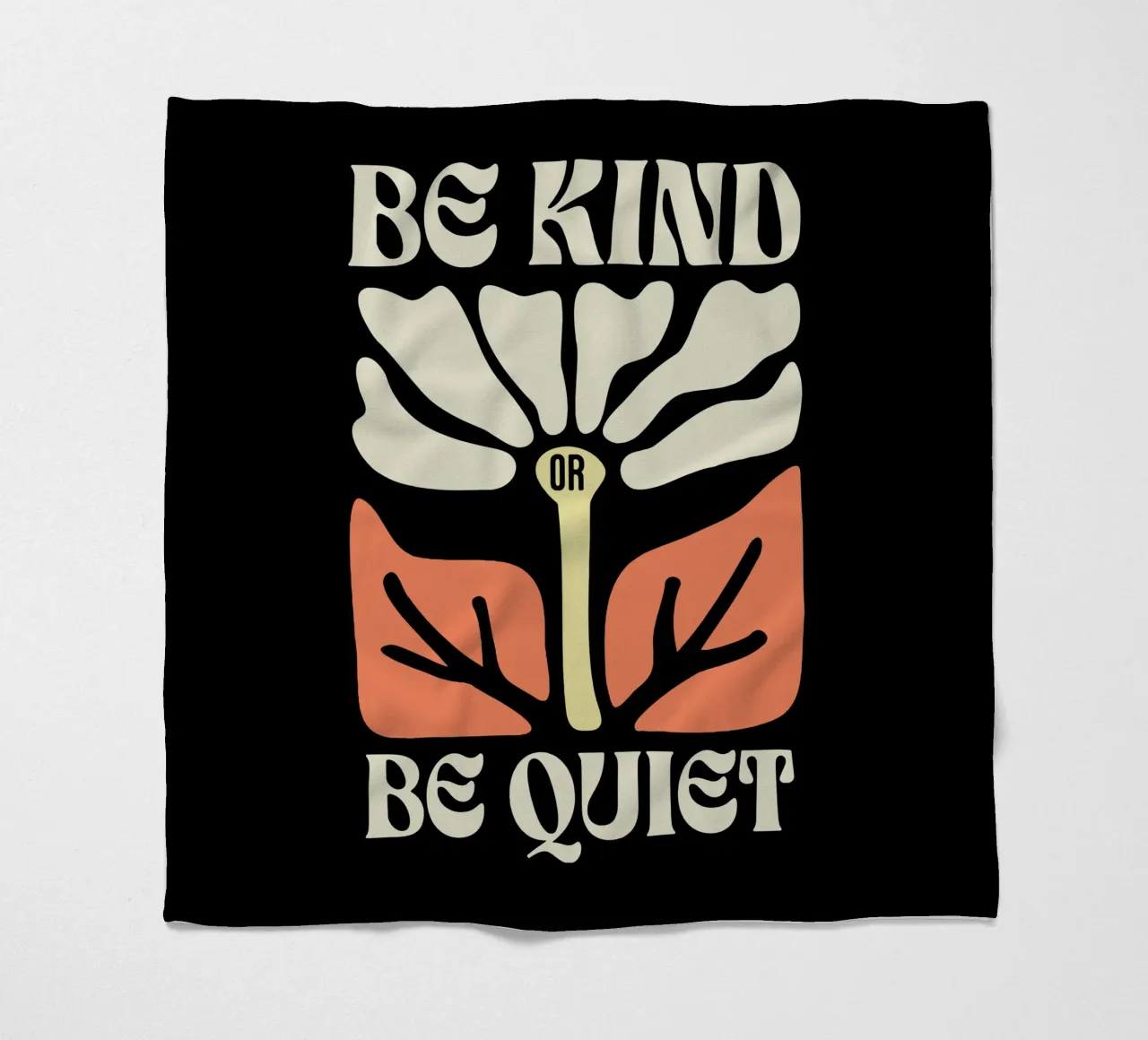 Sei freundlich oder sei still Fleecedecke von Gunawan Rb