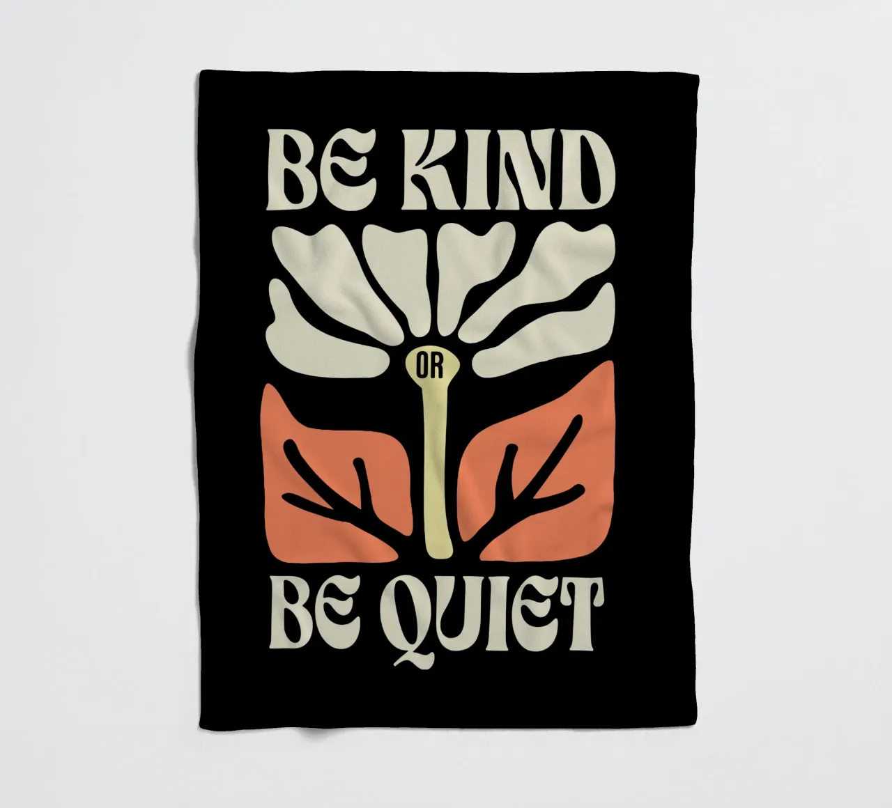 Sei freundlich oder sei still Fleecedecke von Gunawan Rb