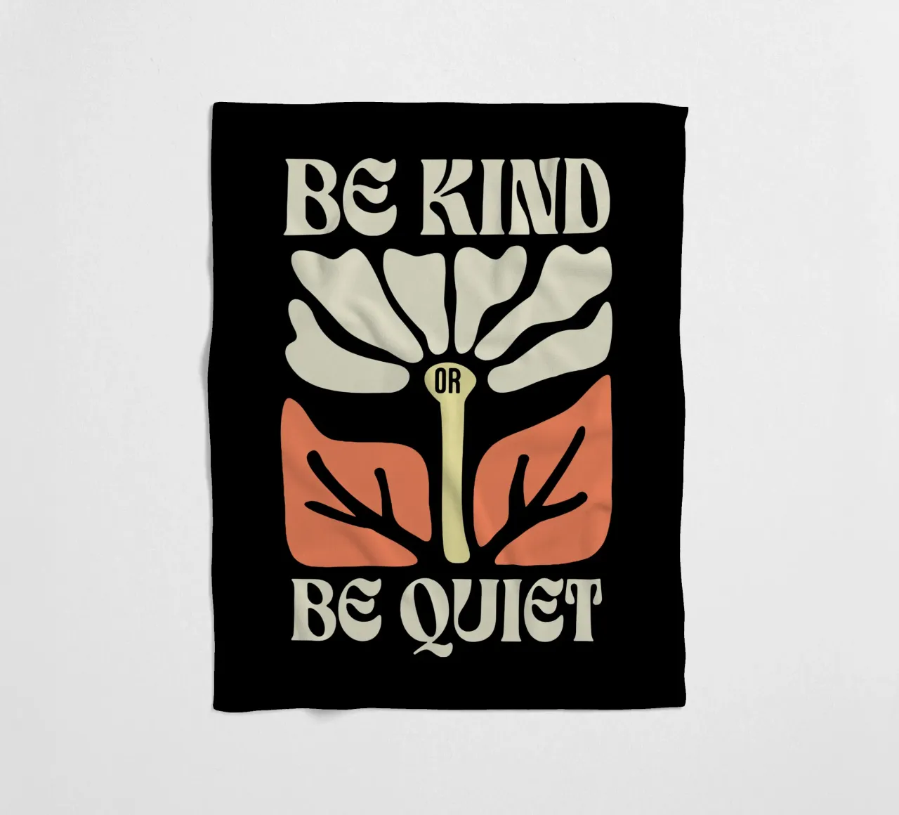 Sei freundlich oder sei still Fleecedecke von Gunawan Rb