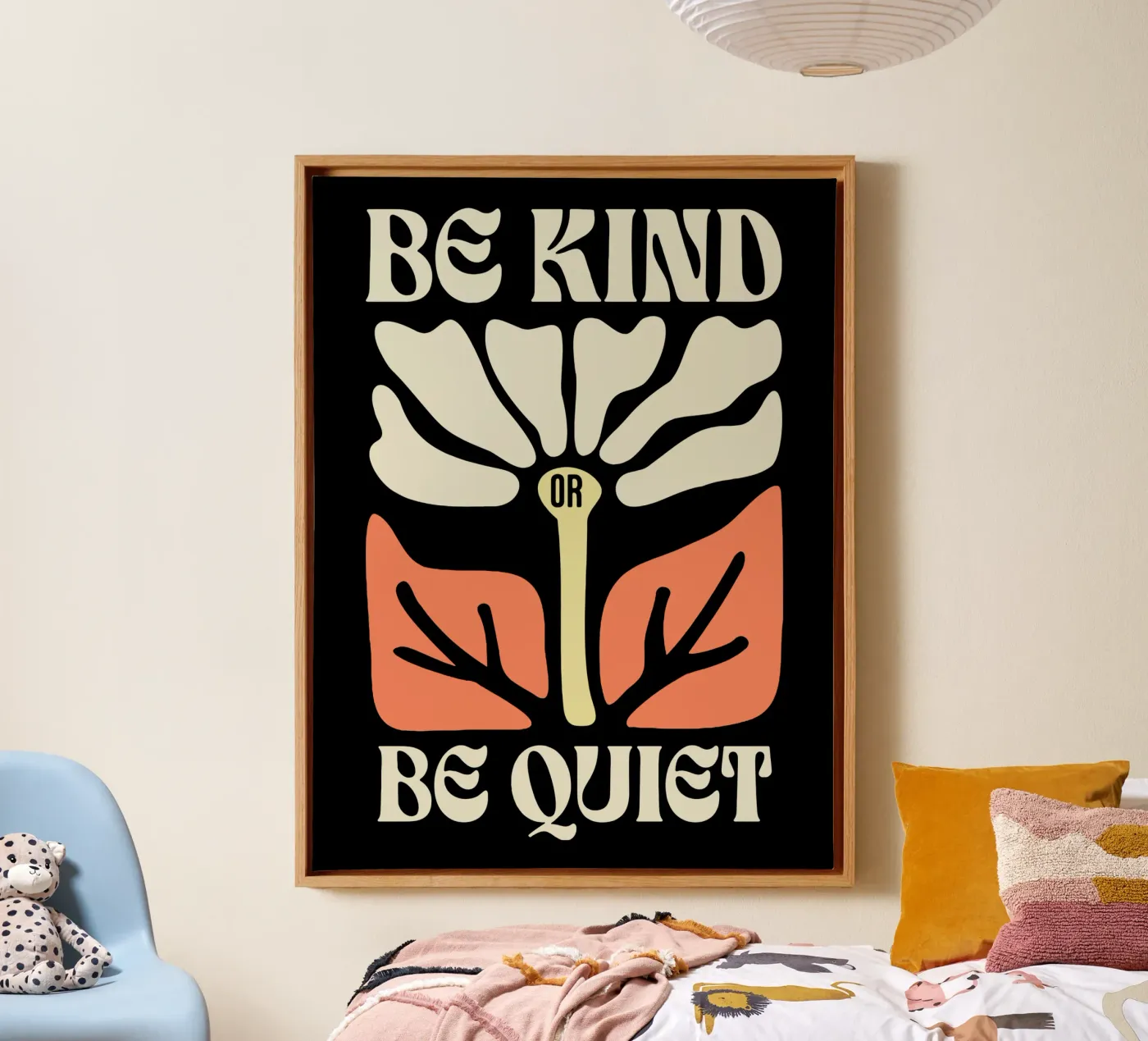 Sei freundlich oder sei still Leinwand von Gunawan Rb