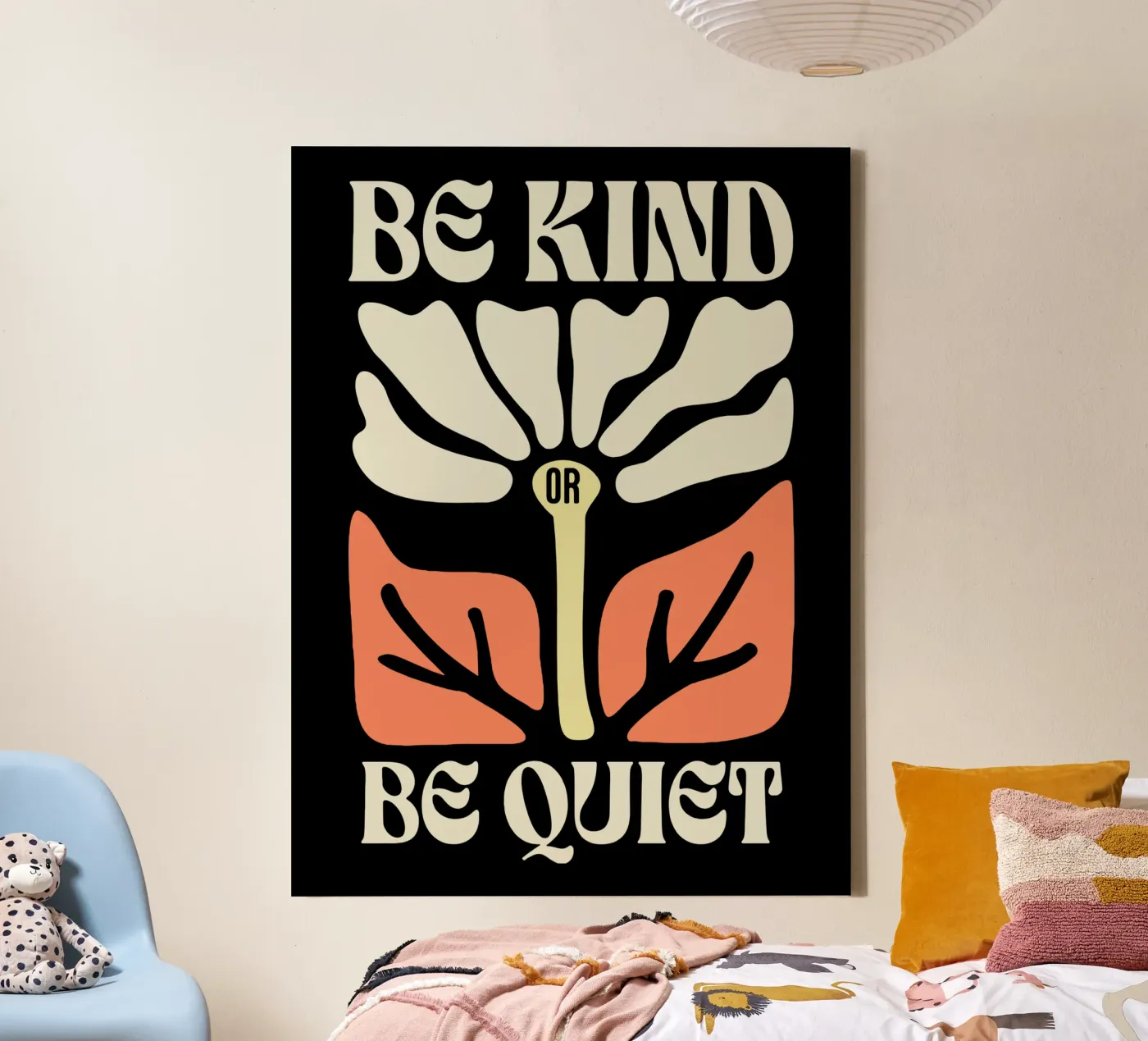 Sei freundlich oder sei still Leinwand von Gunawan Rb