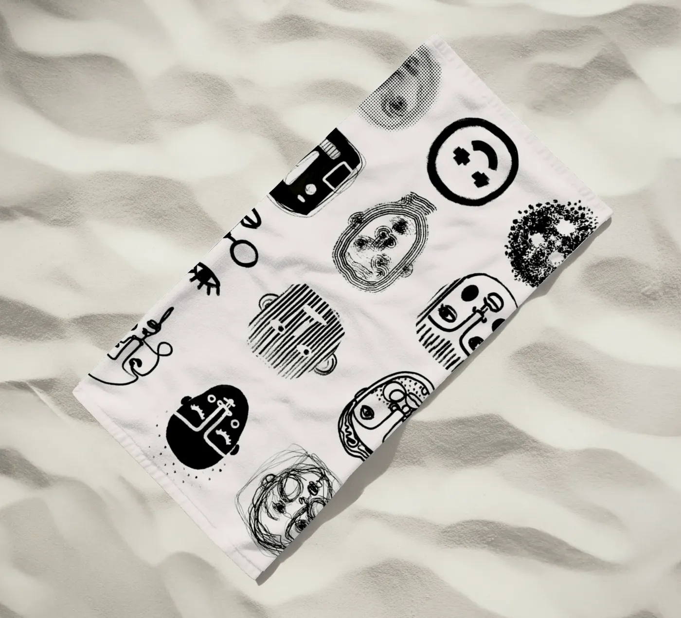 Twelve strandhanddoek van treechild