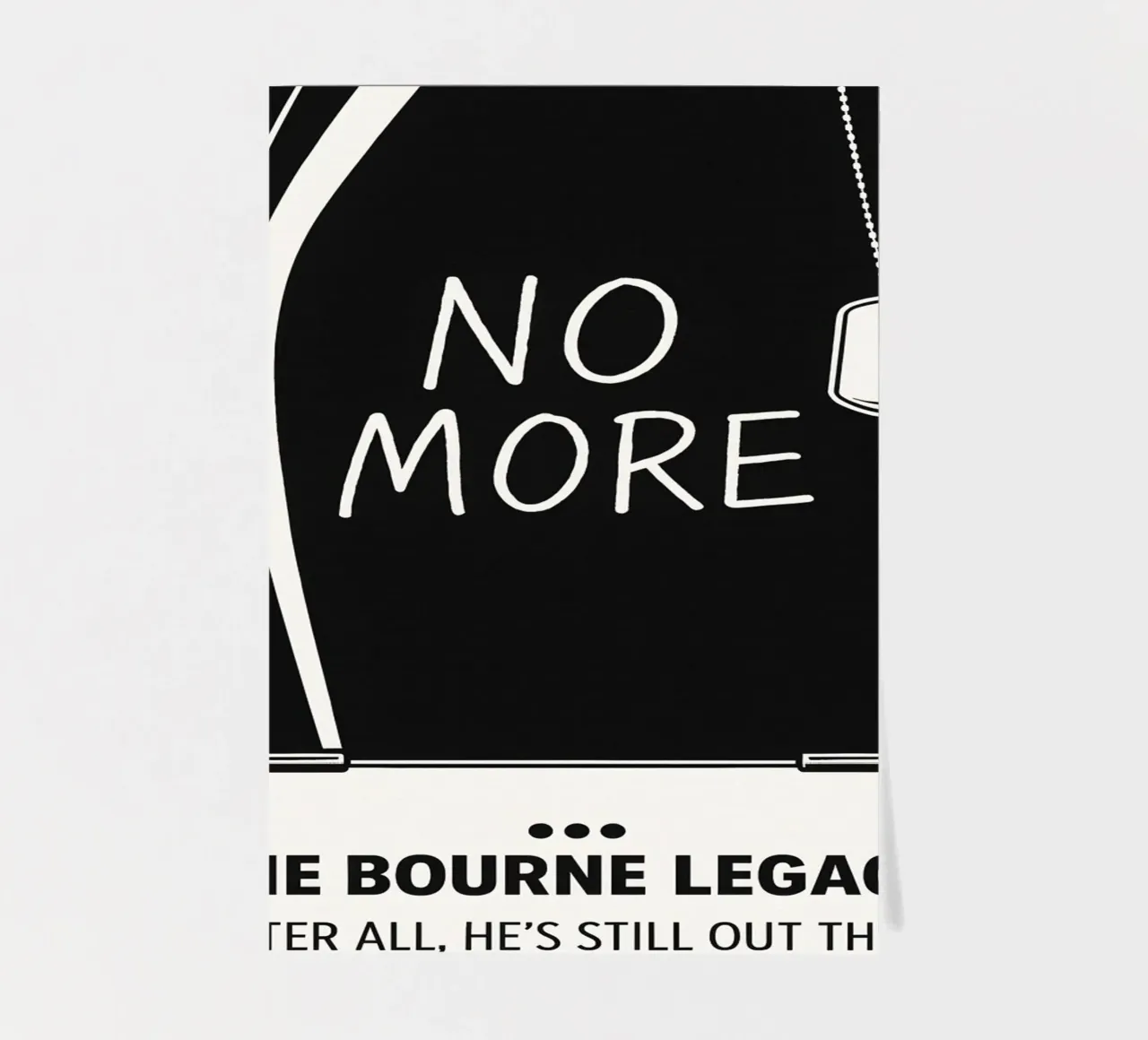 The Bourne Legacy Print foglio adesivo da MoviesArt