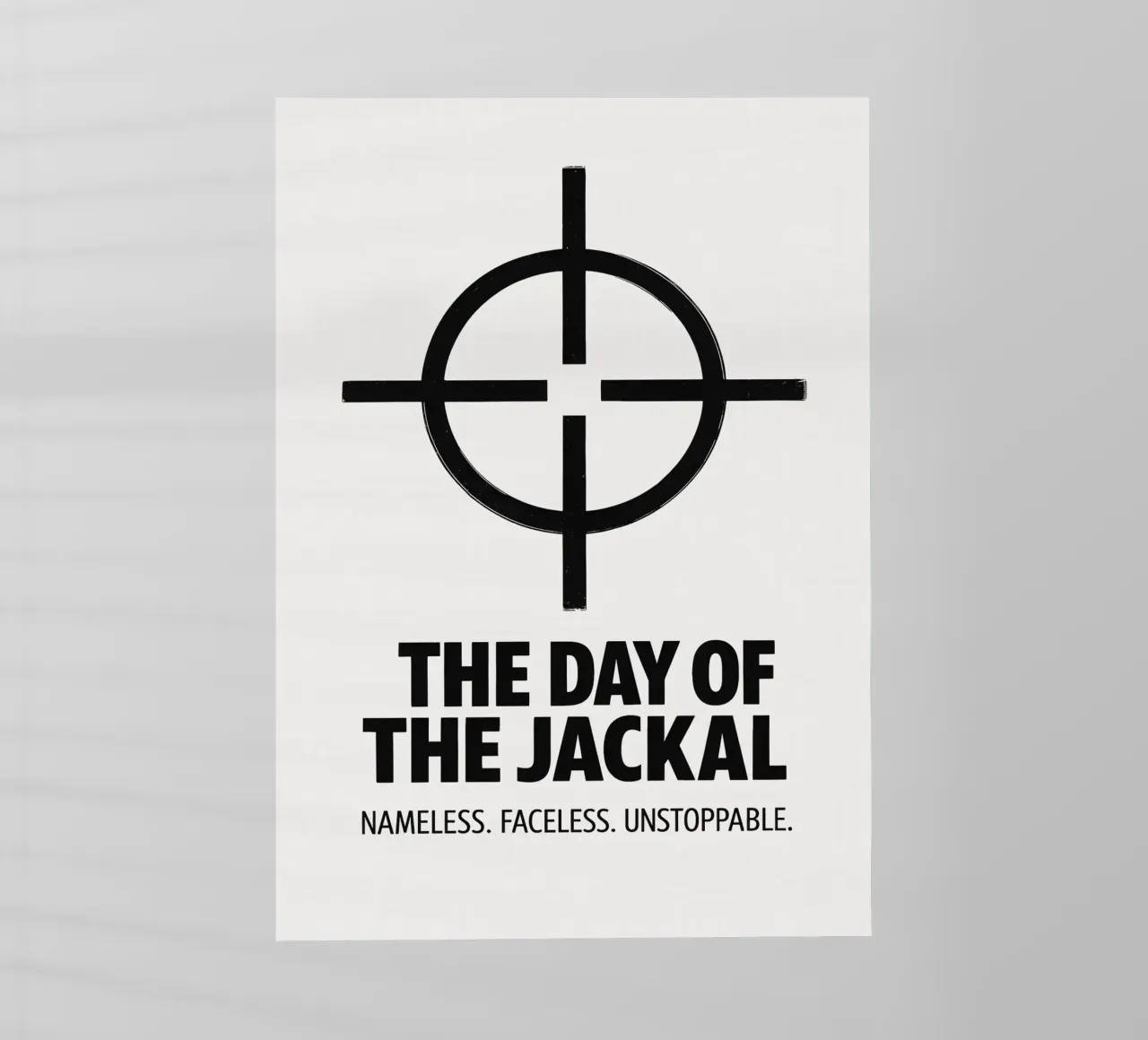 The Day of the Jackal Print pellicola backlit da MoviesArt