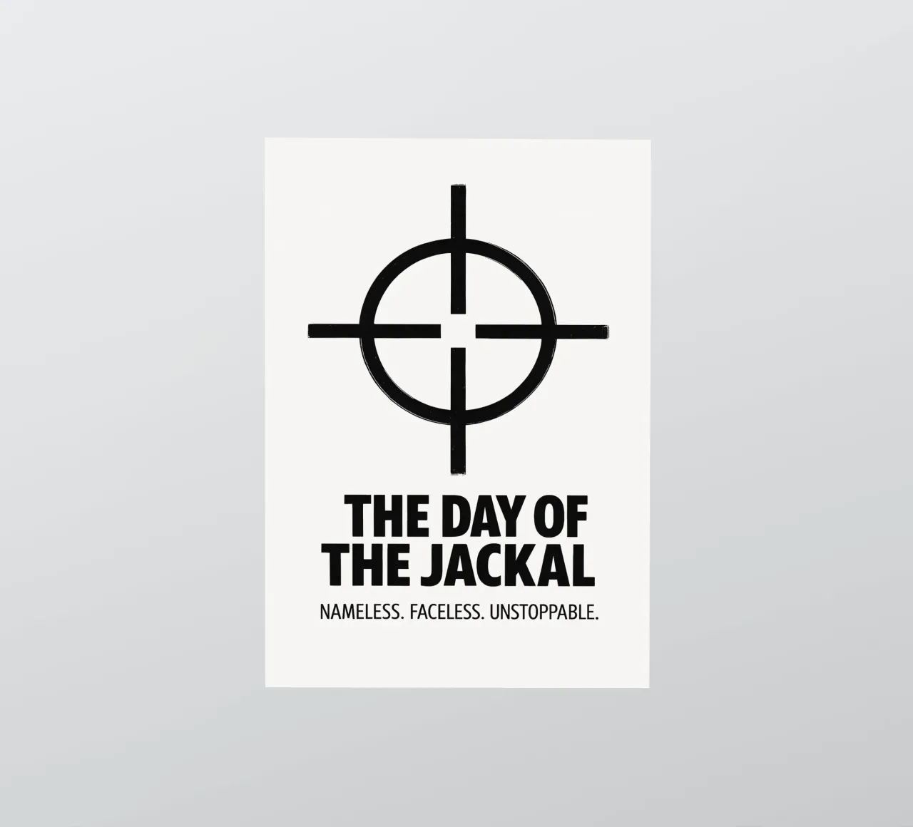 The Day of the Jackal Print adesivo da MoviesArt